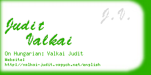 judit valkai business card